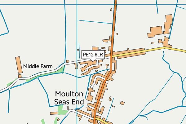 PE12 6LR map - OS VectorMap District (Ordnance Survey)