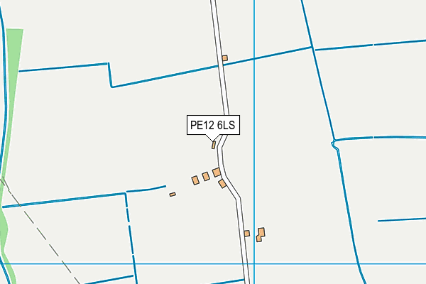 PE12 6LS map - OS VectorMap District (Ordnance Survey)