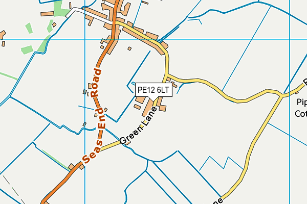 PE12 6LT map - OS VectorMap District (Ordnance Survey)