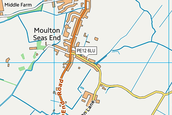 PE12 6LU map - OS VectorMap District (Ordnance Survey)