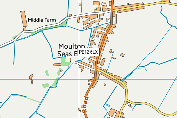 PE12 6LX map - OS VectorMap District (Ordnance Survey)