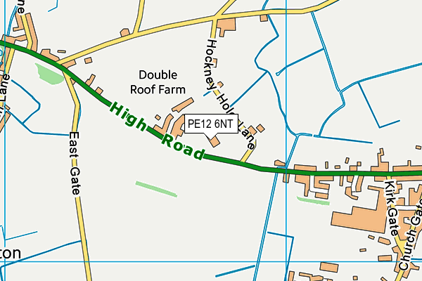 PE12 6NT map - OS VectorMap District (Ordnance Survey)