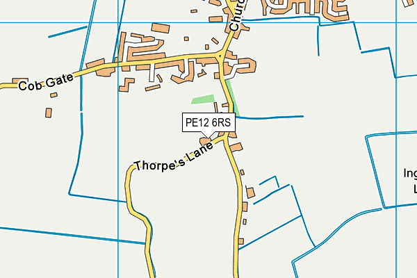 PE12 6RS map - OS VectorMap District (Ordnance Survey)