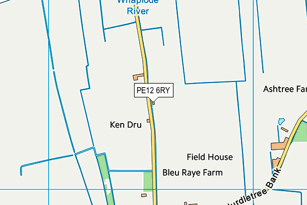 PE12 6RY map - OS VectorMap District (Ordnance Survey)