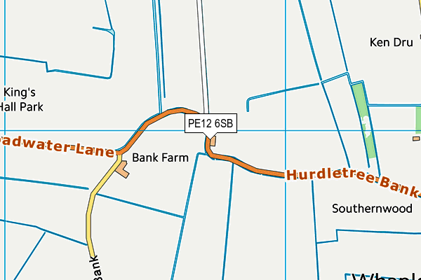 PE12 6SB map - OS VectorMap District (Ordnance Survey)