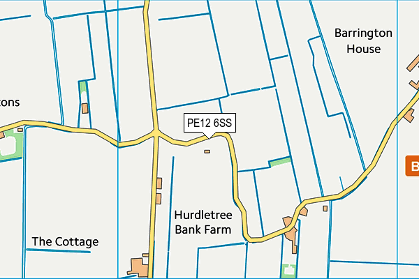 PE12 6SS map - OS VectorMap District (Ordnance Survey)