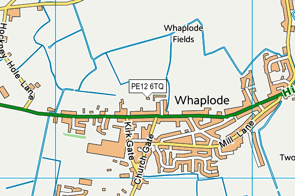 PE12 6TQ map - OS VectorMap District (Ordnance Survey)