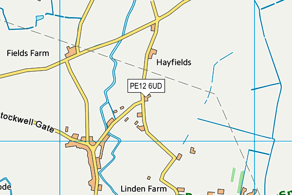 PE12 6UD map - OS VectorMap District (Ordnance Survey)