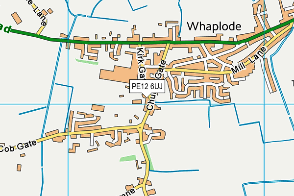 PE12 6UJ map - OS VectorMap District (Ordnance Survey)