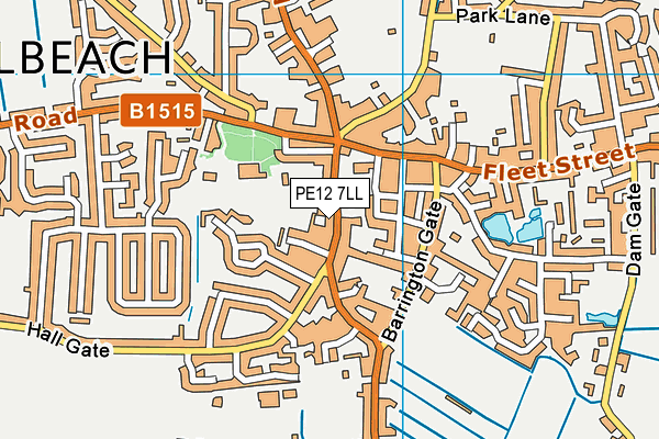 Body Works (Closed) map (PE12 7LL) - OS VectorMap District (Ordnance Survey)