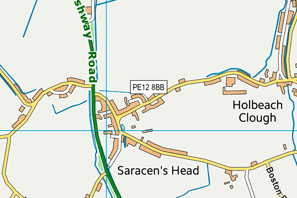 PE12 8BB map - OS VectorMap District (Ordnance Survey)