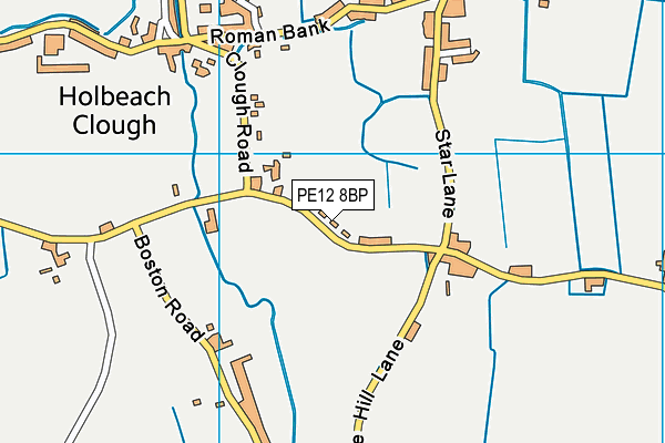 PE12 8BP map - OS VectorMap District (Ordnance Survey)