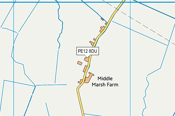 PE12 8DU map - OS VectorMap District (Ordnance Survey)