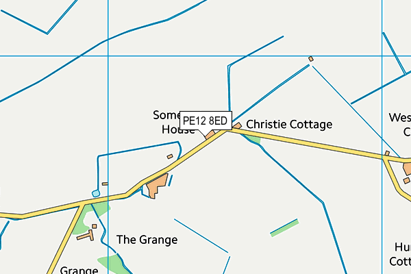 PE12 8ED map - OS VectorMap District (Ordnance Survey)