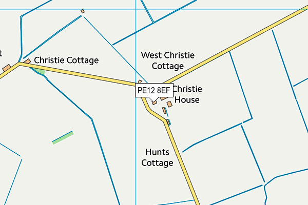 PE12 8EF map - OS VectorMap District (Ordnance Survey)