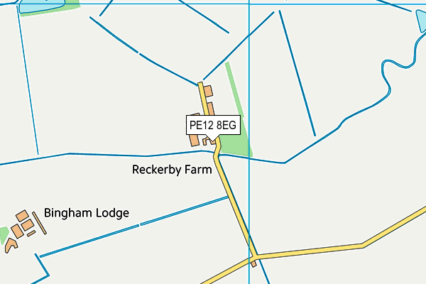 PE12 8EG map - OS VectorMap District (Ordnance Survey)