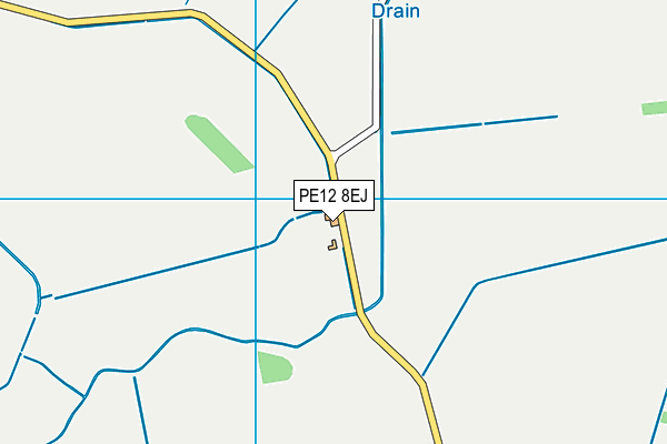 PE12 8EJ map - OS VectorMap District (Ordnance Survey)