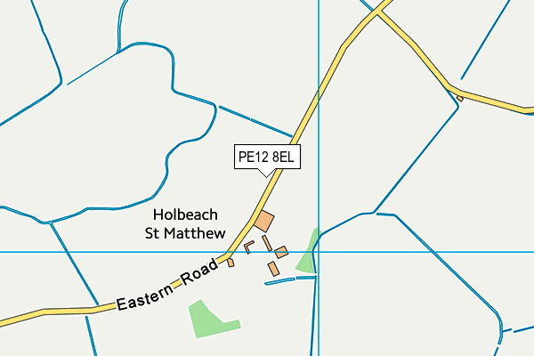 PE12 8EL map - OS VectorMap District (Ordnance Survey)