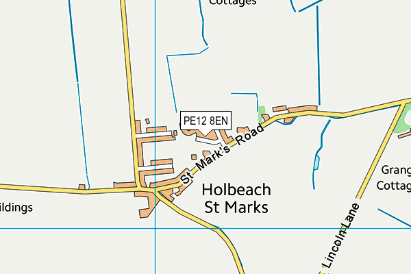 PE12 8EN map - OS VectorMap District (Ordnance Survey)