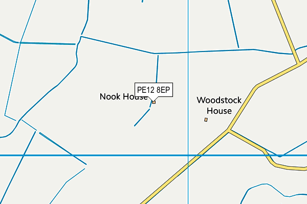 PE12 8EP map - OS VectorMap District (Ordnance Survey)