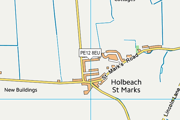 PE12 8EU map - OS VectorMap District (Ordnance Survey)