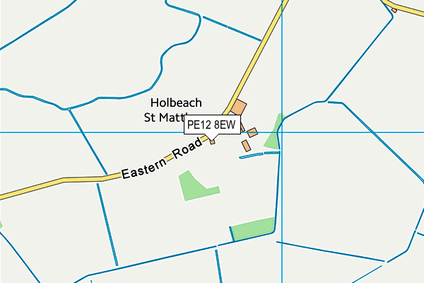 PE12 8EW map - OS VectorMap District (Ordnance Survey)