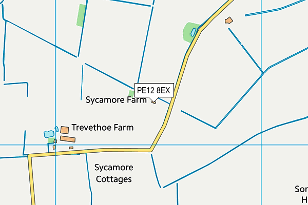 PE12 8EX map - OS VectorMap District (Ordnance Survey)