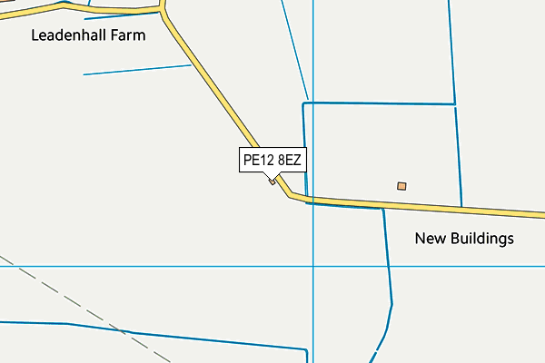 PE12 8EZ map - OS VectorMap District (Ordnance Survey)