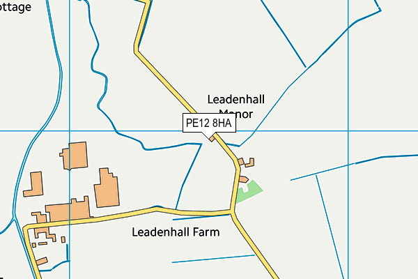 PE12 8HA map - OS VectorMap District (Ordnance Survey)