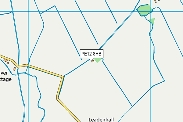 PE12 8HB map - OS VectorMap District (Ordnance Survey)