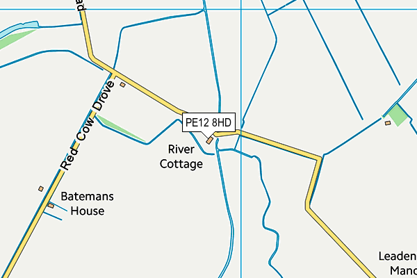 PE12 8HD map - OS VectorMap District (Ordnance Survey)