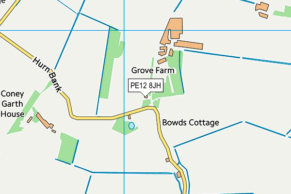 PE12 8JH map - OS VectorMap District (Ordnance Survey)