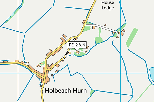 PE12 8JN map - OS VectorMap District (Ordnance Survey)