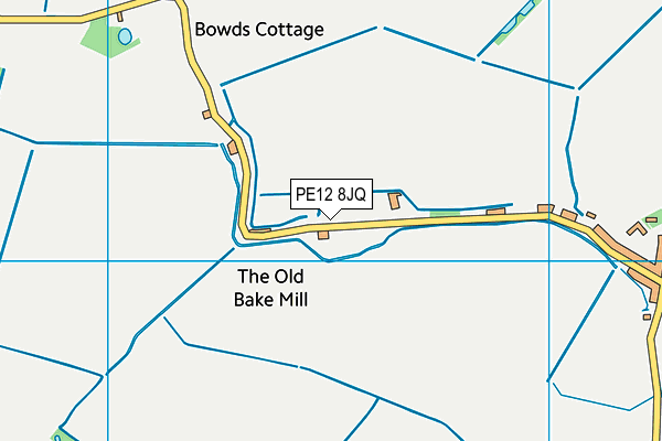 PE12 8JQ map - OS VectorMap District (Ordnance Survey)