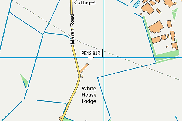 PE12 8JR map - OS VectorMap District (Ordnance Survey)