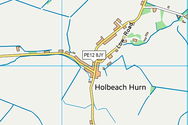 PE12 8JY map - OS VectorMap District (Ordnance Survey)