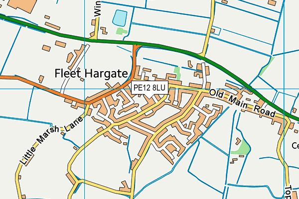 PE12 8LU map - OS VectorMap District (Ordnance Survey)