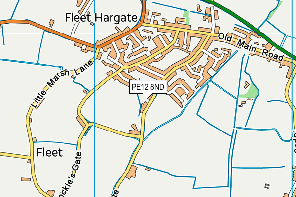 PE12 8ND map - OS VectorMap District (Ordnance Survey)