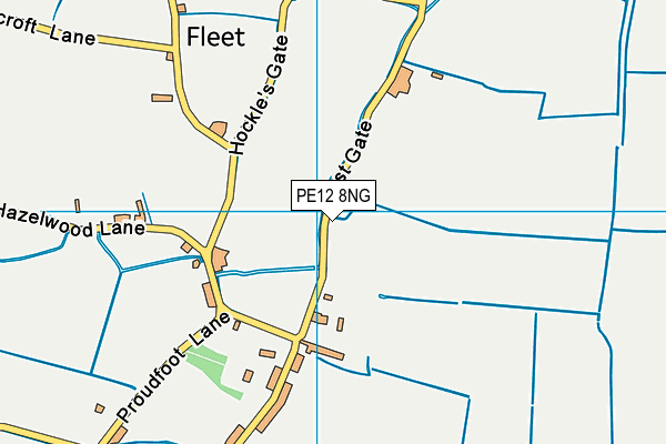 PE12 8NG map - OS VectorMap District (Ordnance Survey)