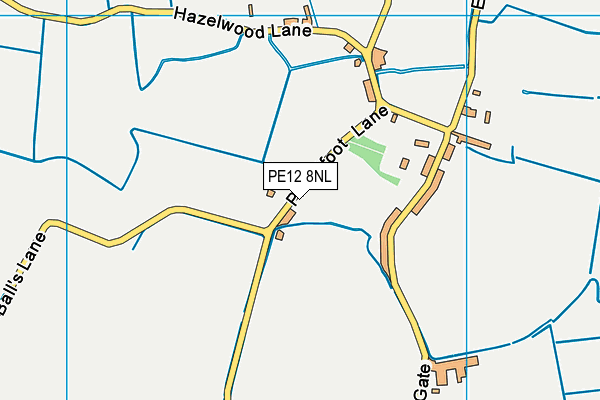 PE12 8NL map - OS VectorMap District (Ordnance Survey)