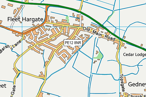 PE12 8NR map - OS VectorMap District (Ordnance Survey)