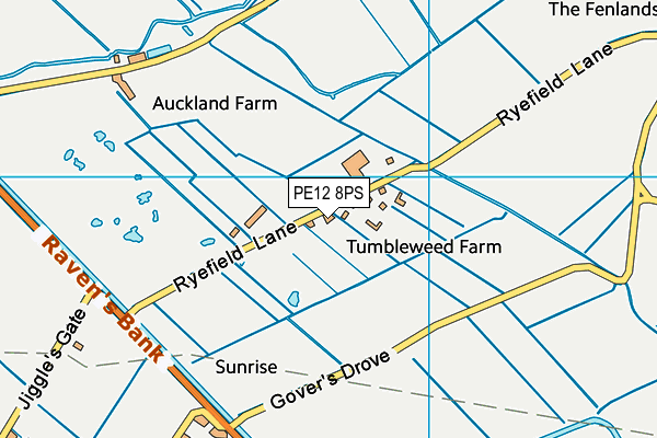 PE12 8PS map - OS VectorMap District (Ordnance Survey)