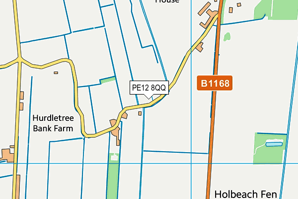 PE12 8QQ map - OS VectorMap District (Ordnance Survey)