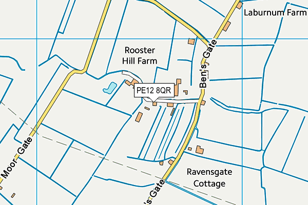 PE12 8QR map - OS VectorMap District (Ordnance Survey)