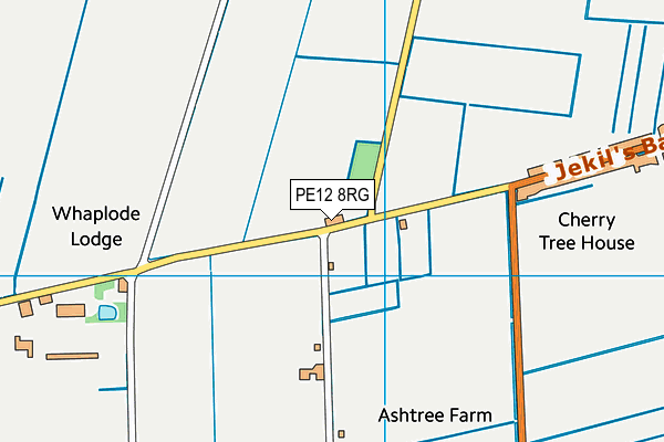 PE12 8RG map - OS VectorMap District (Ordnance Survey)