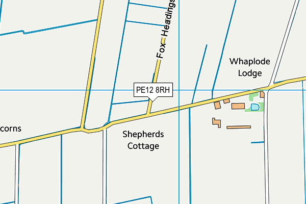 PE12 8RH map - OS VectorMap District (Ordnance Survey)