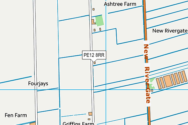 PE12 8RR map - OS VectorMap District (Ordnance Survey)