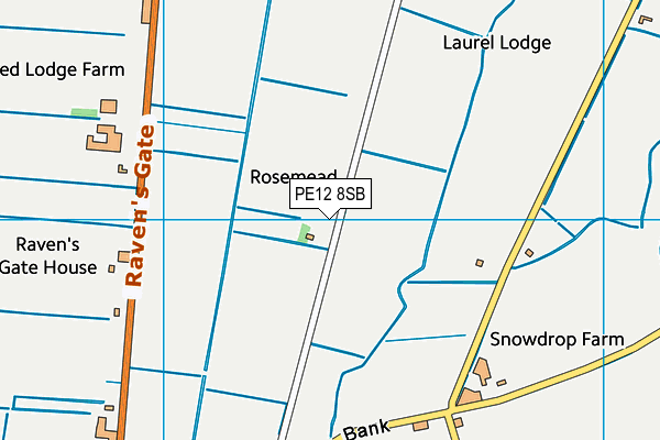 PE12 8SB map - OS VectorMap District (Ordnance Survey)