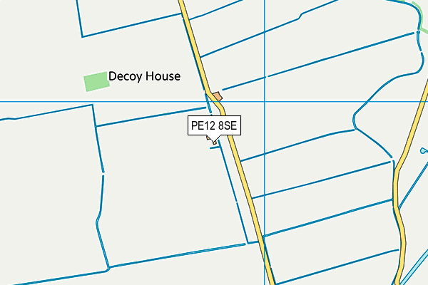 PE12 8SE map - OS VectorMap District (Ordnance Survey)