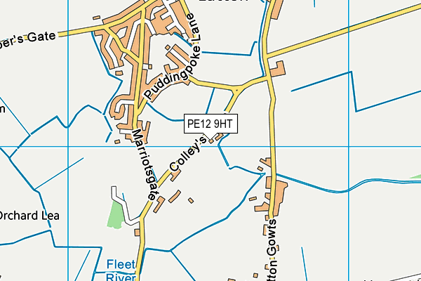 PE12 9HT map - OS VectorMap District (Ordnance Survey)